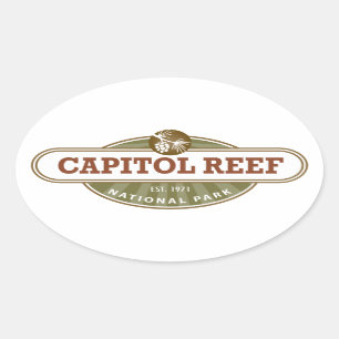 Capitol Reef National Park Oval Sticker