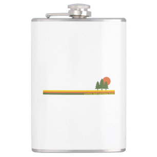 Capitol Reef National Park Pine Trees Sun Hip Flask