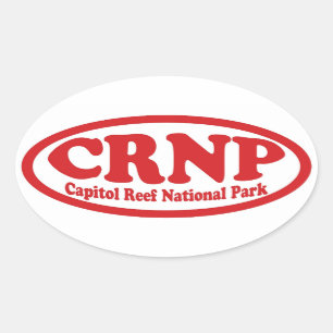 Capitol Reef National Park red oval sticker