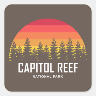 Capitol Reef National Park Square Sticker