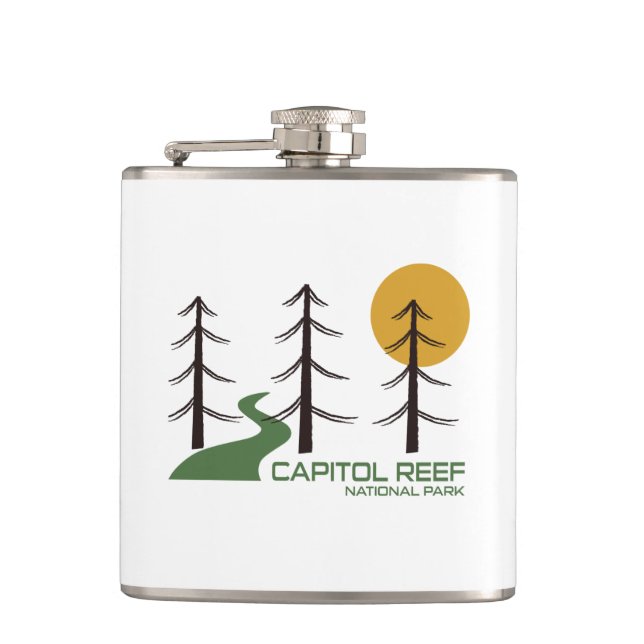 Capitol Reef National Park Trail Hip Flask (Front)