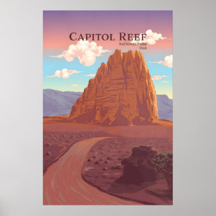 Capitol Reef National Park Travel Poster