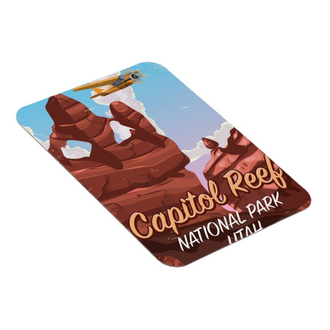 Capitol Reef National Park Travel poster Magnet (Right Side)