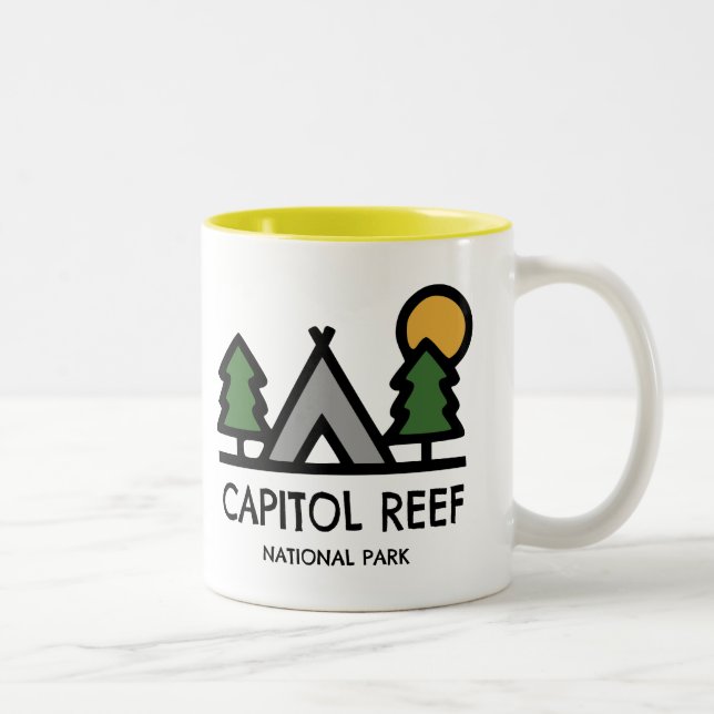 Capitol Reef National Park Two-Tone Coffee Mug (Right)