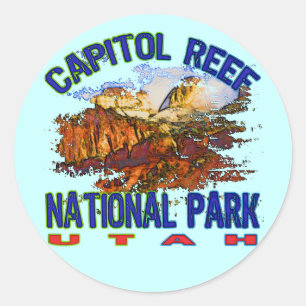 Capitol Reef National Park Utah Classic Round Sticker