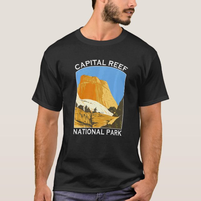 Capitol Reef National Park Utah Outdoors Hiking So T-Shirt (Front)