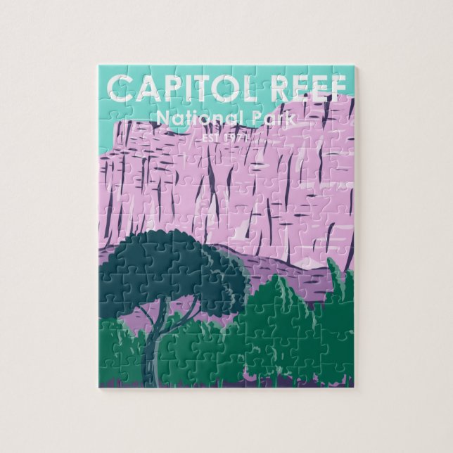  Capitol Reef National Park Utah Vintage Jigsaw Puzzle (Vertical)
