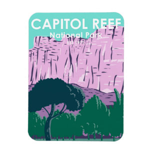 Capitol Reef National Park Utah Vintage Magnet