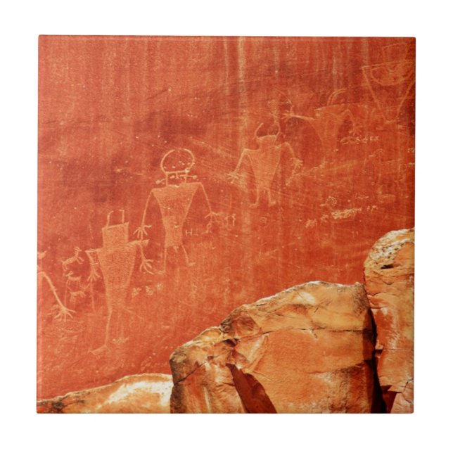 Capitol Reef Petroglyphs Tile (Front)