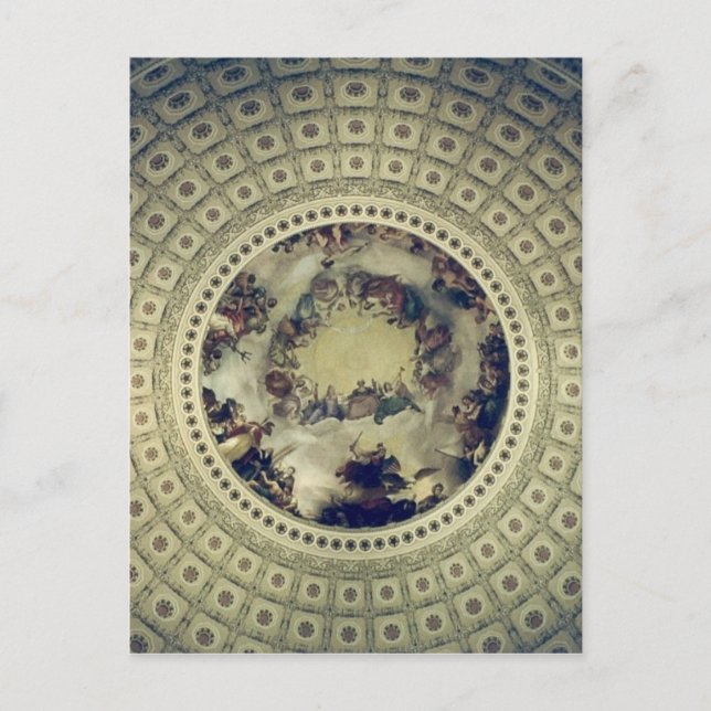 capitol rotunda up postcard (Front)