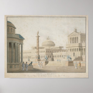 Capitol, set for 'La clemeza di Tito' by Poster