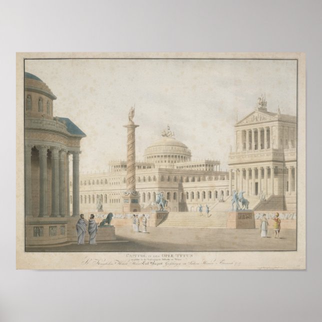 Capitol, set for 'La clemeza di Tito' by Poster (Front)