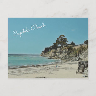 Capitola Beach Customisable Postcard