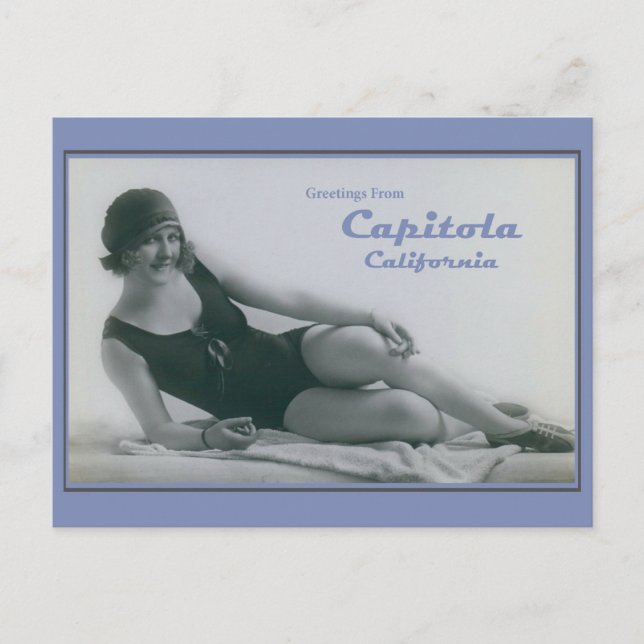 Capitola California Bathing Beauty  Postcard (Front)
