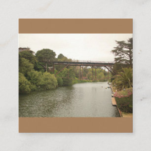 Capitola scenic waterway and bridge square business card