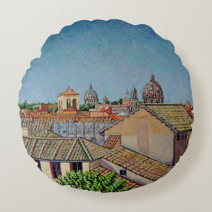 Capitoline Hill 2008 Round Cushion