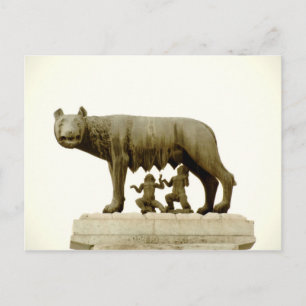 Capitoline she-wolf postcard