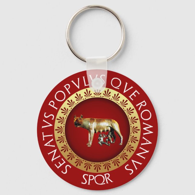Capitoline Wolf Key Ring (Front)