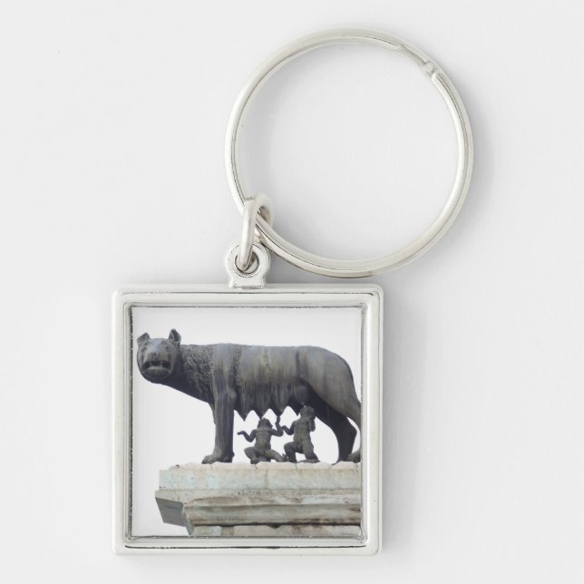 Capitoline Wolf Statue (She-wolf suckling), Key Ring (Front)
