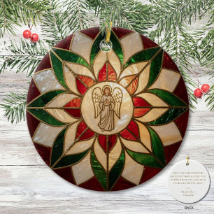 Capiz-Inspired Angel Parol  Ceramic Tree Decoration