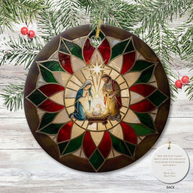 Capiz-Inspired Nativity Parol  Ceramic Tree Decoration (Creator Uploaded)
