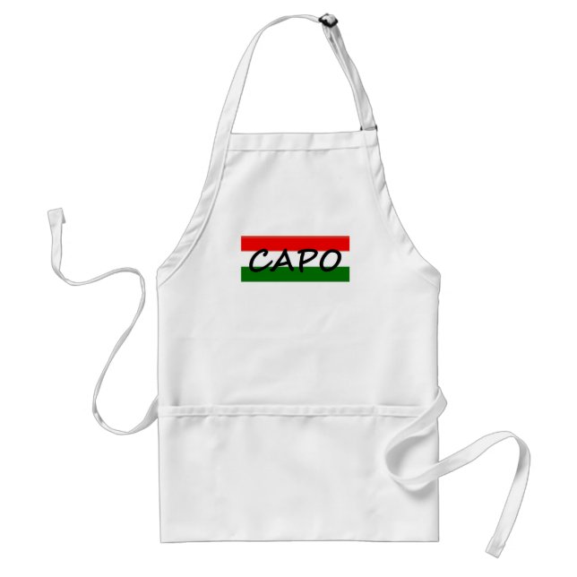 CAPO, capo means BOSS! in italian and spanish, Standard Apron (Front)