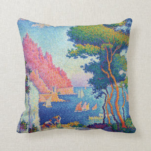 Capo di Noli by Paul Signac Cushion