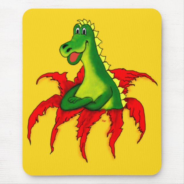 Capo , the little Dragon Mouse Mat (Front)