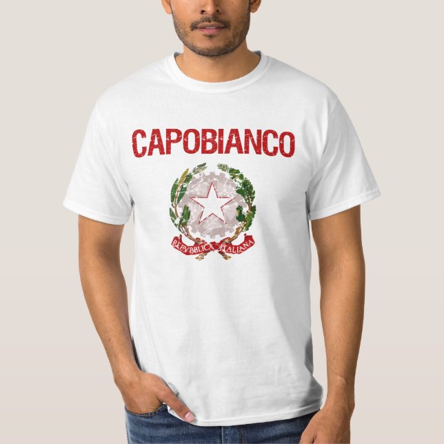 Capobianco Italian Surname T-Shirt (Front)
