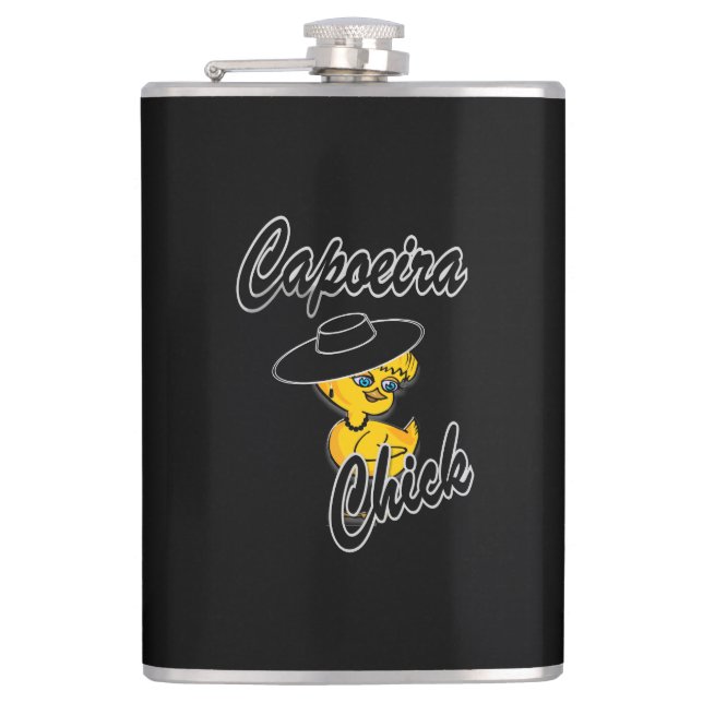Capoeira Chick #4 Hip Flask (Front)