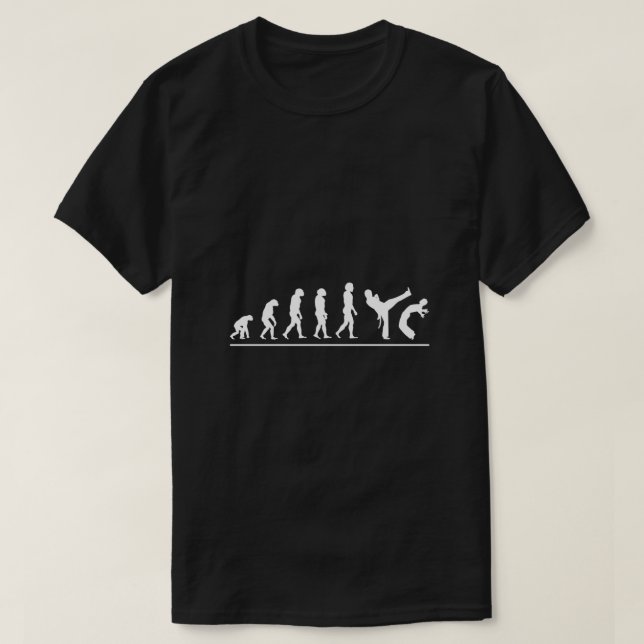 Capoeira Evolution Martial Art Brazilian T-Shirt (Design Front)