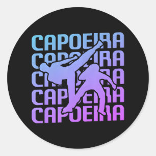 Capoeira Martial Arts Classic Round Sticker