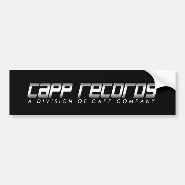 CAPP Records Bumper Sticker (Front)