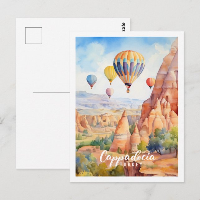 Cappadocia Turkey Famous Travel Place Postcard (Front/Back)