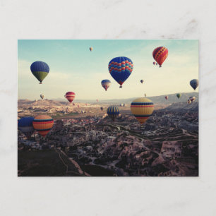 Cappadocia Turkey Hot Air Balloons Postcard
