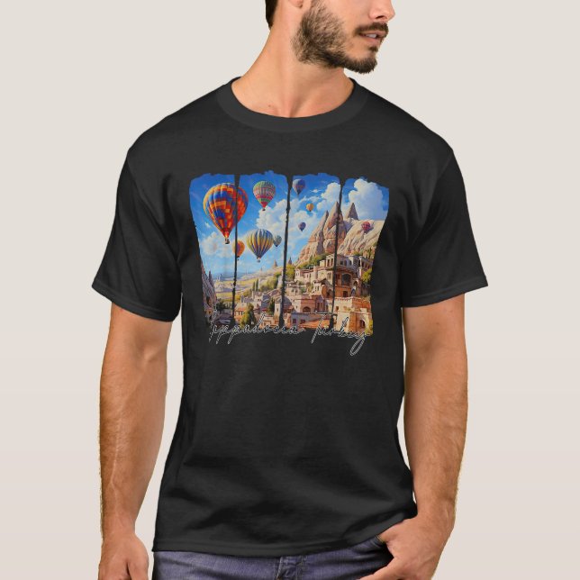 Cappadocia Turkey Travel Brushstroke Cappadocia So T-Shirt (Front)