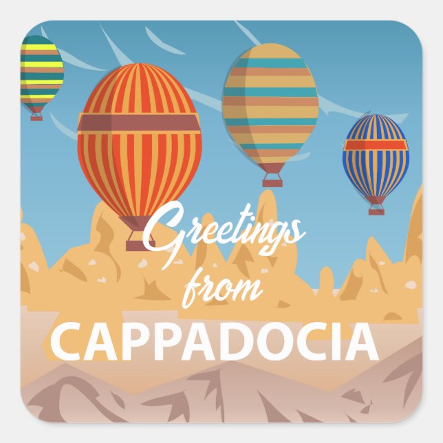 Cappadocia Turkey Travel Holiday Sticker (Front)