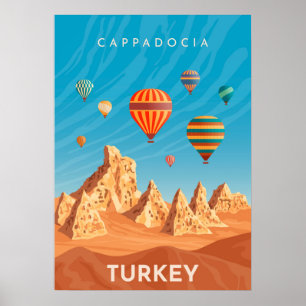Cappadocia Turkey Travel Poster