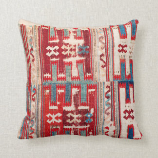Cappadocian 18th Century Anatolian Kilim Print Cushion