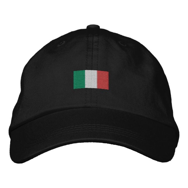 Cappello Berretto Italia Bandira - Forza Italia! Embroidered Hat (Front)