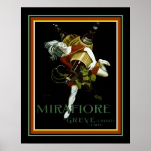 Cappiello Deco Ad for Mirafiore Greve 16 x 20 Poster