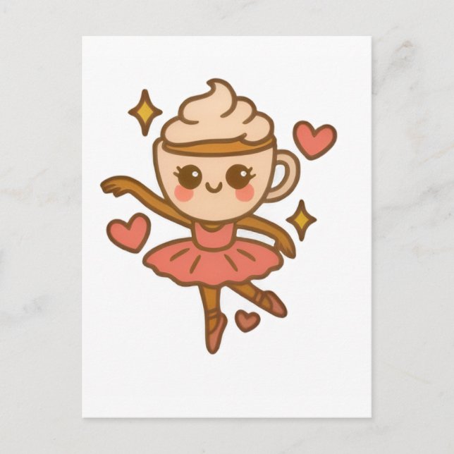 Cappuccina Ballerina Italian ID Postcard (Front)