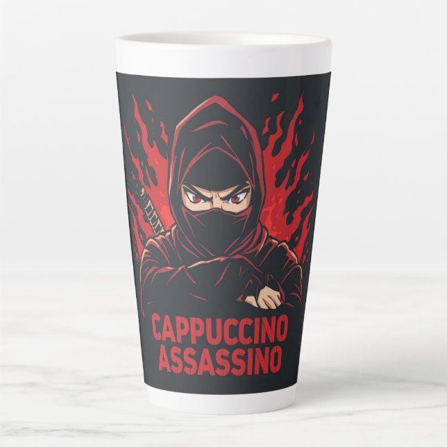 Cappuccino Assassino Coffee Lovers Italian Brainro Latte Mug (Front)