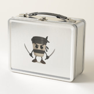 Cappuccino Assassino Funny Italian Metal Lunch Box