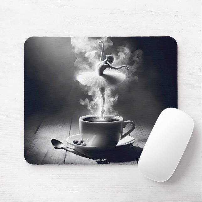 Cappuccino Ballerina Dancer  Mouse Mat (With Mouse)