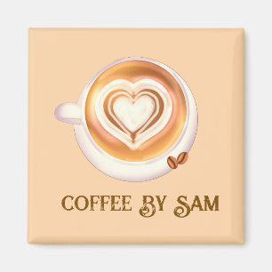 Cappuccino Coffee Magnet