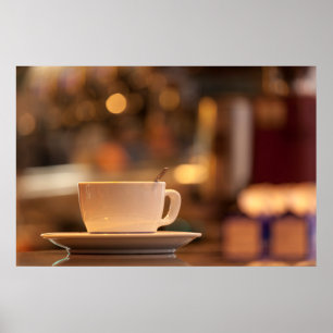 Cappuccino coffee, Venice, Italy Poster