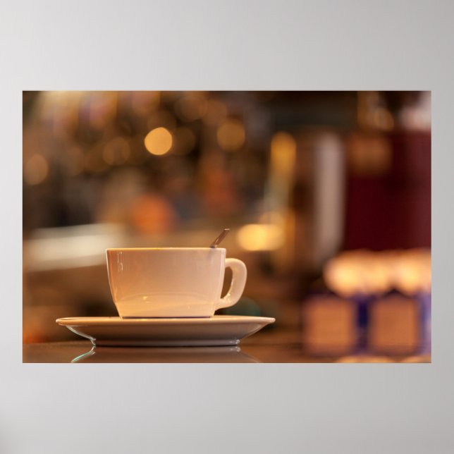 Cappuccino coffee, Venice, Italy Poster (Front)