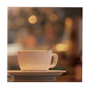 Cappuccino coffee, Venice, Italy Tile