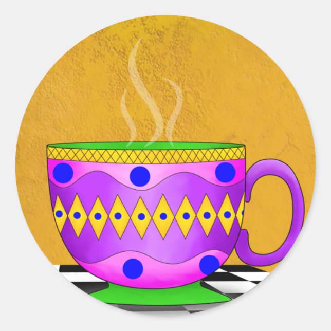 Cappuccino Cup Stickers (Front)